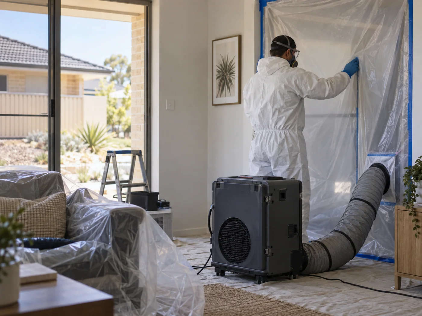 Illustrative mould remediation service in Perth